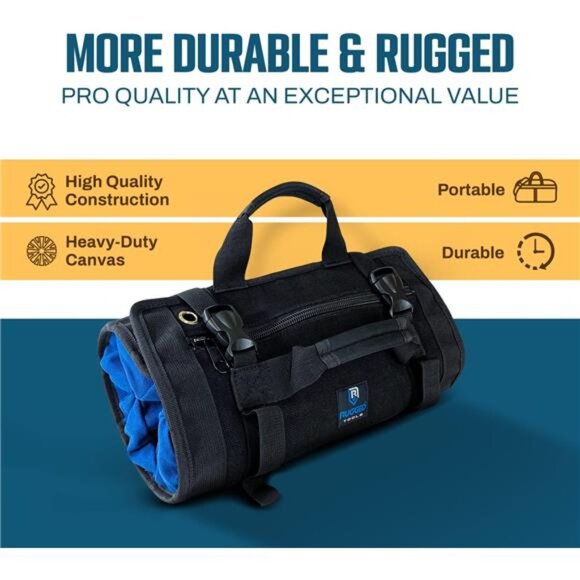 Rugged Tools Titan Deluxe Tool Roll Up Bag - Picture 3 of 7